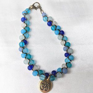 Blue Om Bracelet